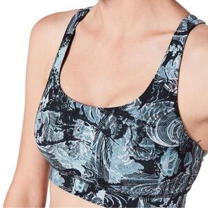 Lululemon Energy Sports Bra Size 8 Eternal Wave Starlight Black